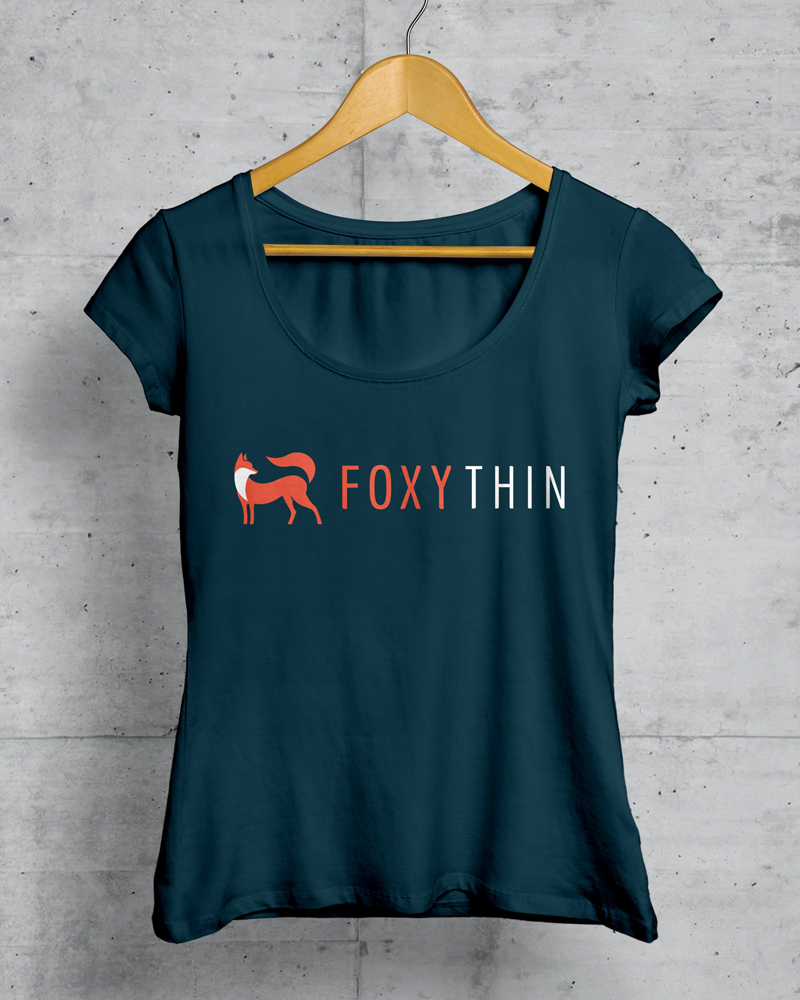 Foxy Thin: Fitness Logo Design